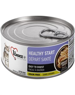 Kitten Healthy Start беззерновые для котят с курицей в масле тунца 85 гр 1st choice