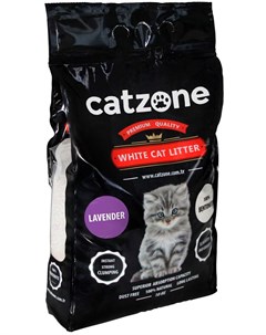 Lavender наполнитель комкующийся для туалета кошек с ароматом лаванды 5 кг Catzone