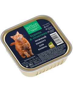 Smart для кошек паштет с курицей и телятиной 100 гр Petibon