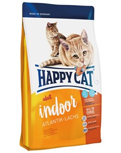 Supreme Fit Well Adult Indoor Atlantic lachs для взрослых кошек живущих дома с лососем 10 кг Happy cat