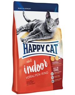 Supreme Fit Well Adult Indoor Vopalpen rind для взрослых кошек живущих дома с говядиной 1 4 кг Happy cat