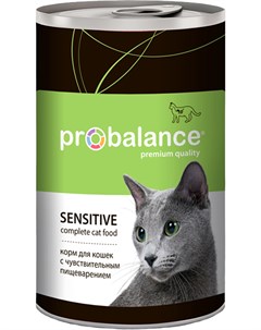 Cat Sensitive для взрослых кошек с чувствительным пищеварением с курицей 415 гр Probalance