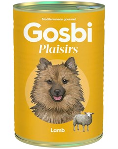 Plaisirs Lamb беззерновые для взрослых собак с ягненком 400 гр х 10 шт Gosbi