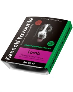 100 Lamb беззерновые для взрослых собак всех пород с ягненком 395 гр Kennels` favourite