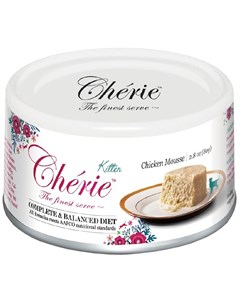 Cherie Kitten Complete Balanced Diet Chicken беззерновые для котят мусс с курицей 80 гр х 24 шт Pettric