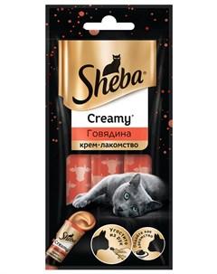 Creamy для кошек крем лакомство с говядиной 3 шт 1 уп Sheba