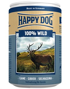100 мясо для взрослых собак с дичью 400 гр х 6 шт Happy dog