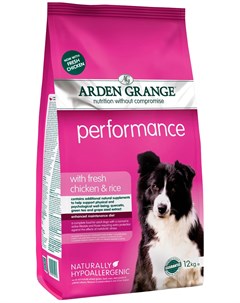 Performance для активных собак всех пород с курицей и рисом 2 кг Arden grange