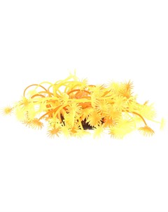 Декор для аквариума Коралл силиконовый желто красный 7 5 х 7 5 х 10 см 1 шт Vitality
