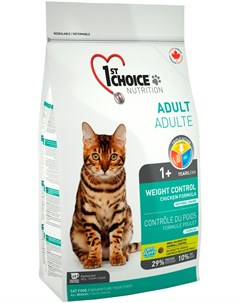 Cat Adult Weight Control диетический для взрослых кошек с курицей 2 72 2 72 кг 1st choice