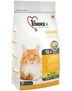 Cat Mature Or Less Active для пожилых кошек с курицей 2 72 2 72 кг 1st choice