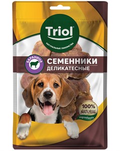 Лакомство для собак семенники бараньи деликатесные 50 гр 1 шт Триол