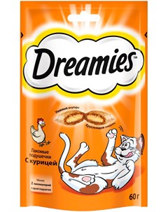 Лакомство для кошек подушечки с курицей 60 гр Dreamies