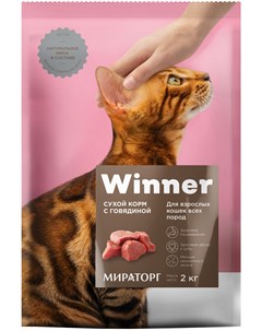 Для взрослых кошек с говядиной 0 19 кг Winner