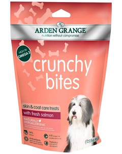 Лакомство Crunchy Bites Salmon для собак с лососем 225 гр Arden grange