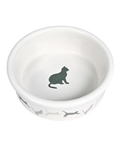 Миска для кошки с рисунком кошка керамика 0 25 л Trixie