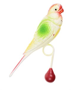 Игрушка для птиц Пластиковый попугай для жердочки 15 см Trixie