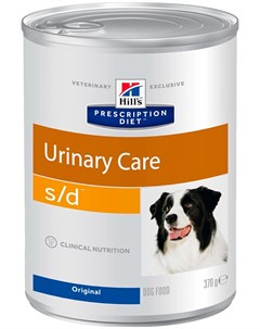 Hill s Prescription Diet S d для взрослых собак при мочекаменной болезни струвиты 370 гр 370 гр Hill`s