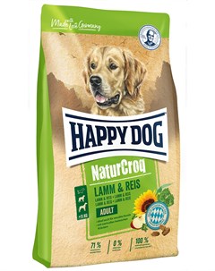 Naturcroq Lamm Reis для взрослых собак всех пород при аллергии с ягненком и рисом 4 кг Happy dog