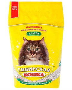 Ультра наполнитель комкующийся для туалета кошек 7 л Сибирская кошка