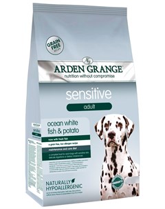 Sensitive беззерновой для взрослых собак всех пород при аллергии с океанической рыбой 2 кг Arden grange