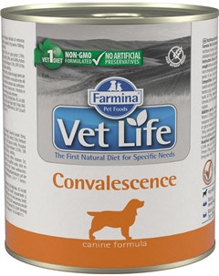 Vet Life Canin Convalescence для взрослых собак в период выздоровления 300 гр 300 гр х 6 шт Farmina