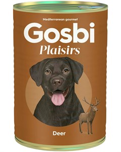 Plaisirs Deer беззерновые для взрослых собак с олениной 185 гр Gosbi