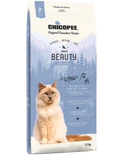 Classic Nature Line Cat Adult Beauty для взрослых кошек с чувствительной кожей и шерстью с лососем 1 Chicopee