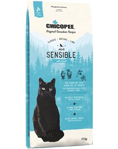 Classic Nature Line Cat Adult Sensible для взрослых кошек с чувствительным пищеварением с ягненком 1 Chicopee