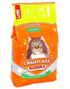 Бюджет наполнитель впитывающий для туалета кошек 20 л Сибирская кошка