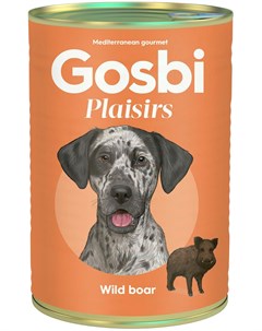 Plaisirs Wild Boar беззерновые для взрослых собак с кабаном 400 гр Gosbi