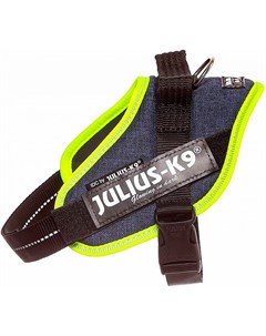 Шлейка для собак Idc Powerharness Mini джинса зеленый неон 7 15 кг 49 67 см 1 шт Julius-k9