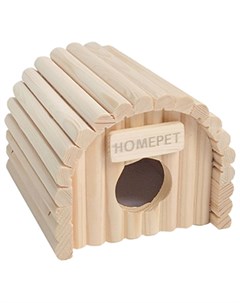 Домик ракушка для мелких грызунов деревянный 12 5 х 13 х 10 5 см 1 шт Homepet