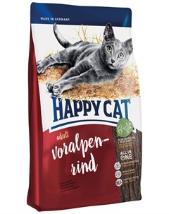 Supreme Fit Well Adult Voralpen rind для взрослых кошек с говядиной 0 3 кг Happy cat