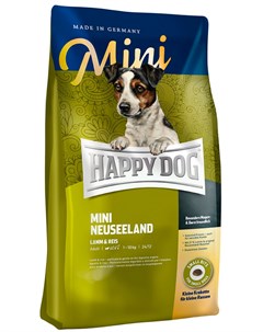 Supreme Mini Neuseeland для взрослых собак маленьких пород при аллергии с ягненком и рисом 0 3 кг Happy dog