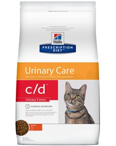 Hill s Prescription Diet C d Urinary Stress для взрослых кошек стресс при цистите 0 4 кг Hill`s