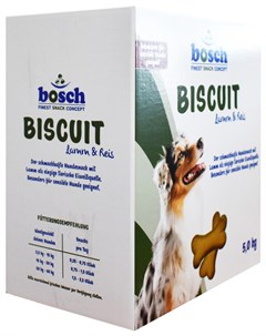 Лакомство Biscuit Lamm Reis для собак при аллергии 1 кг Bosch