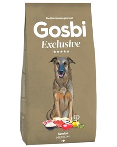 Exclusive Senior Medium для пожилых собак средних и крупных пород с курицей 3 кг Gosbi