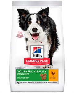 Science Plan Senior Vitality Mature Adult 7 Medium Chicken Rice для пожилых собак средних пород стар Hill`s