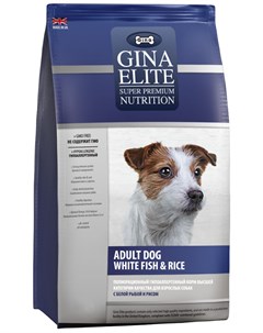 Elite Adult Dog White Fish Rice гипоаллергенный для взрослых собак с белой рыбой и рисом 3 кг Gina