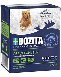 Naturals Elk In Jelly для собак и щенков с лосем в желе 370 гр Bozita