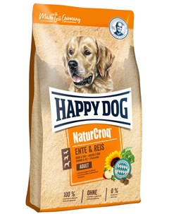 Naturcroq Ente Reis для взрослых собак всех пород с уткой и рисом 12 12 кг Happy dog