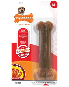 Игрушка для собак Dura Chew Bacon косточка экстра жесткая с ароматом бекона M 1 шт Nylabone