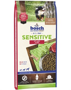 Sensitive Lamm Reis для взрослых собак при аллергии с ягненком и рисом 15 кг Bosch