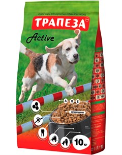 Active для активных взрослых собак всех пород 10 10 кг Трапеза