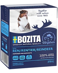 Naturals Reindeer In Jelly для собак и щенков с олениной в желе 370 гр Bozita