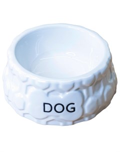 Керамическая миска для собак Dog белая 0 2 л 0 2 л Керамикарт