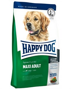 Supreme Fit Well Adult Maxi для взрослых собак крупных пород 15 15 кг Happy dog