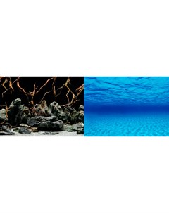 Аквариумный фон плотный двухсторонний Background 015 Морская лагуна Натуральная мистика 60 х 124 см  Barbus