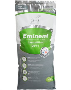 Lamb Rice 26 14 для взрослых собак всех пород с ягненком и рисом 15 кг Eminent
